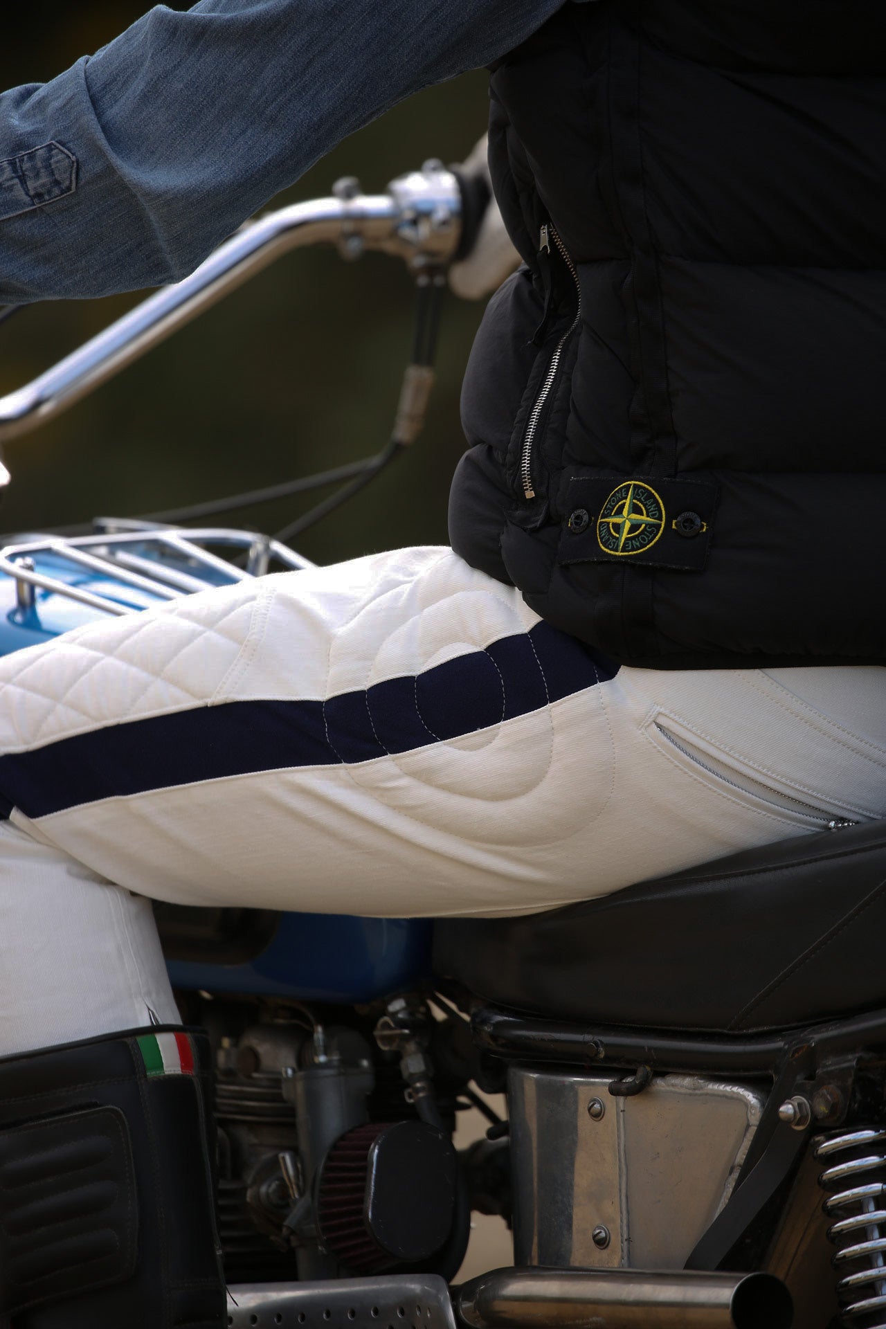 1966 MX Pants White-Navy