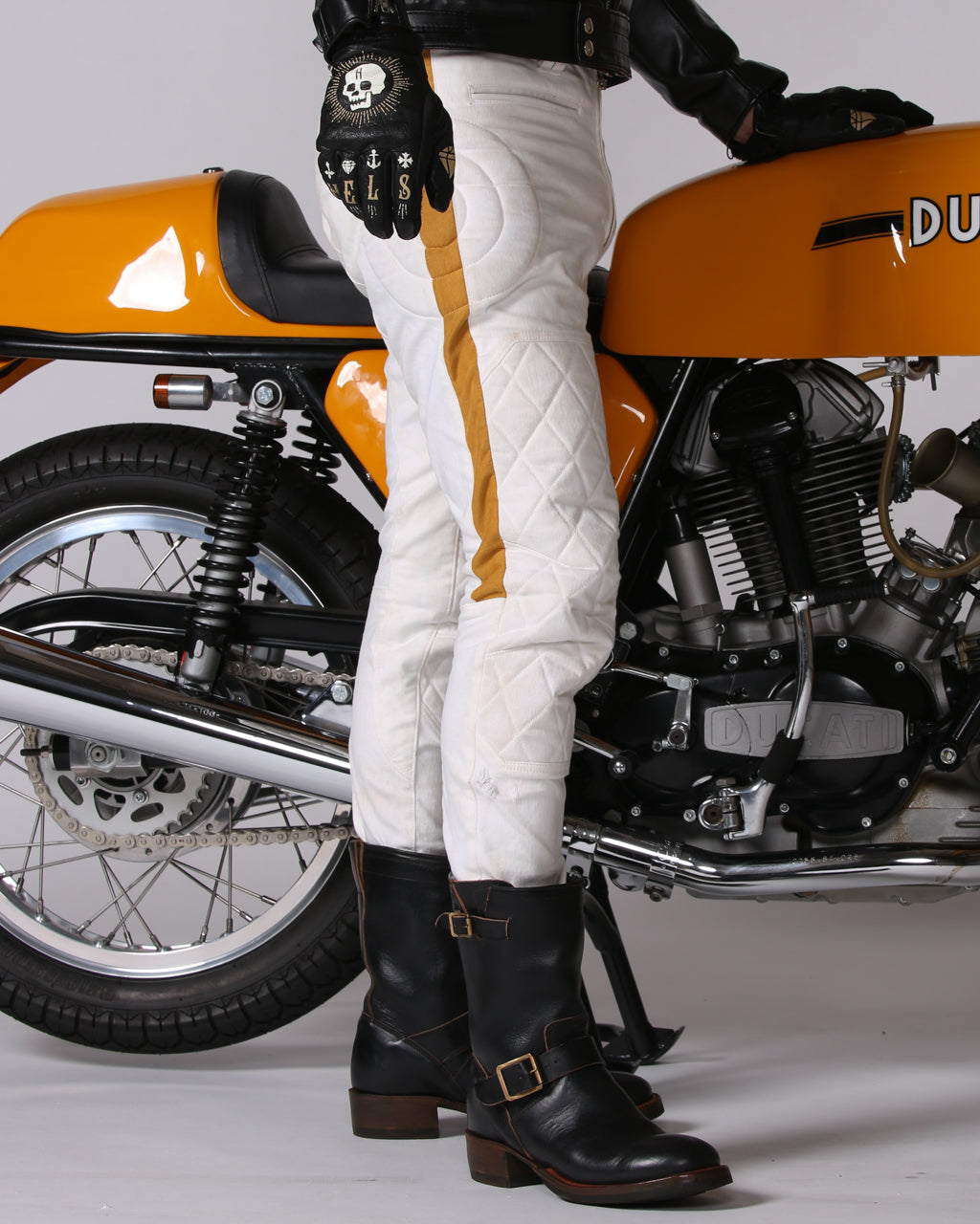 1966 MX Pants White-Mustard