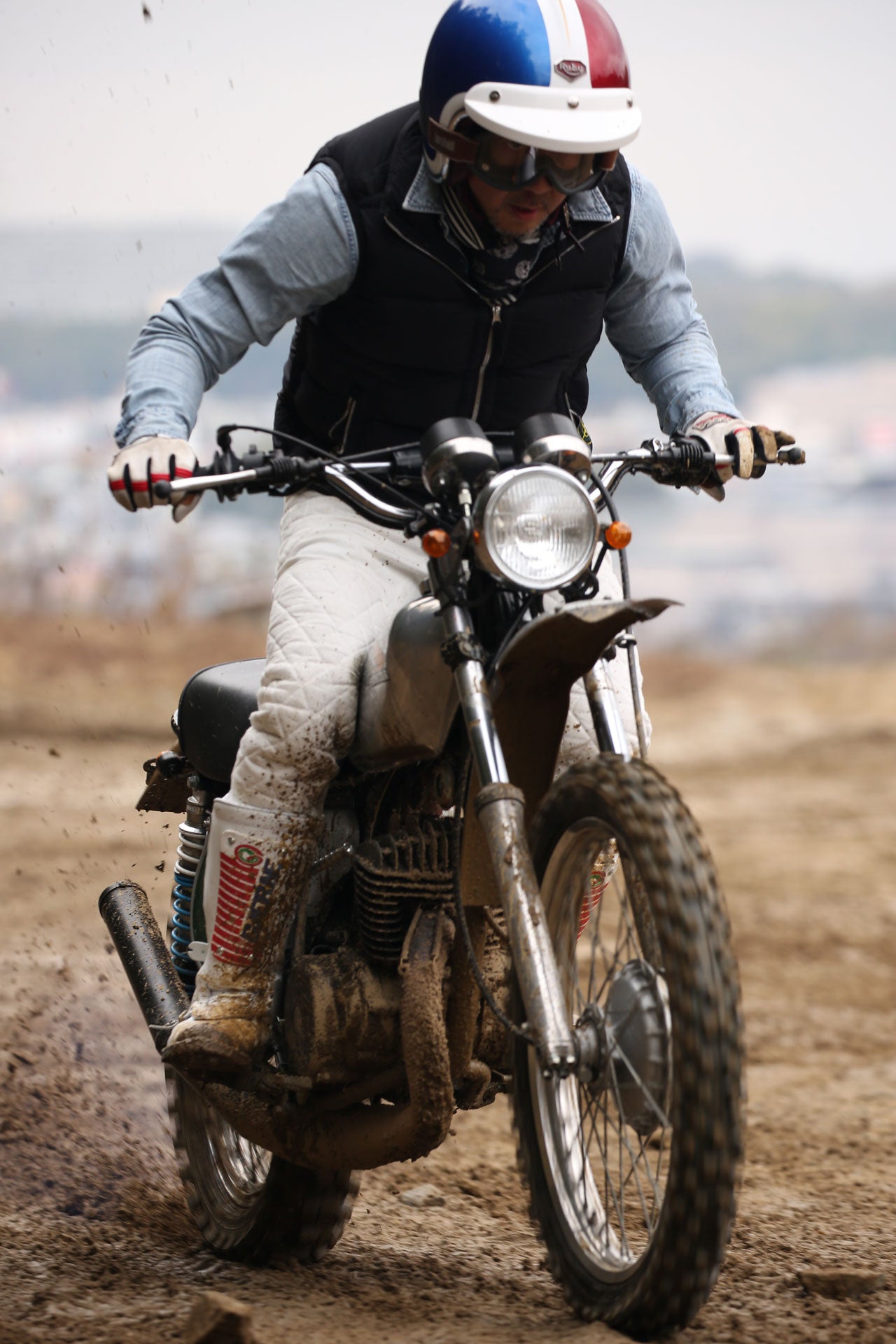 1966 MX Pants White – HIROSSI MOTORCYCLES&