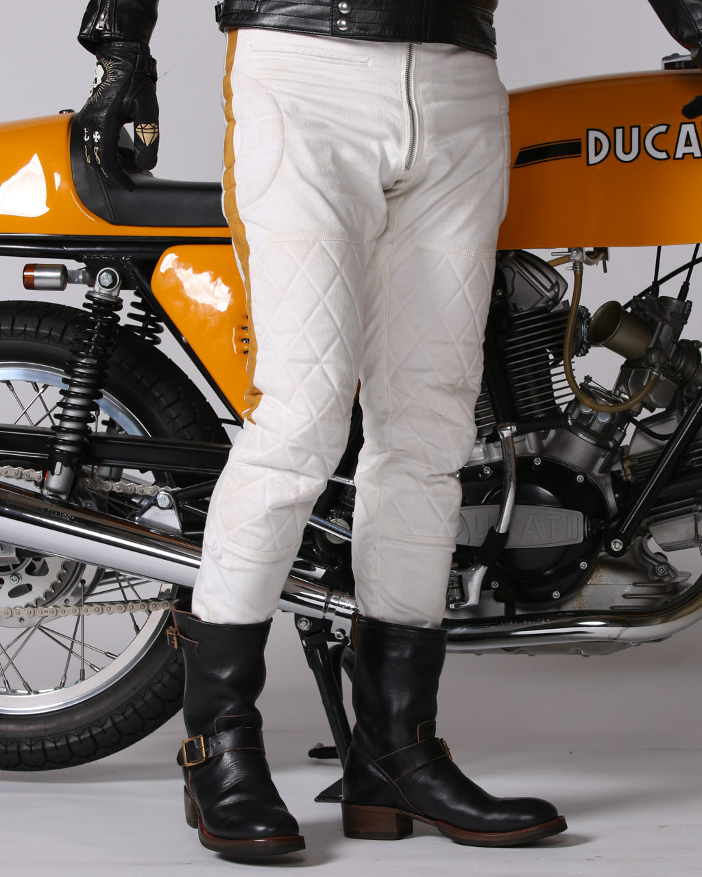 1966 MX Pants White-Mustard