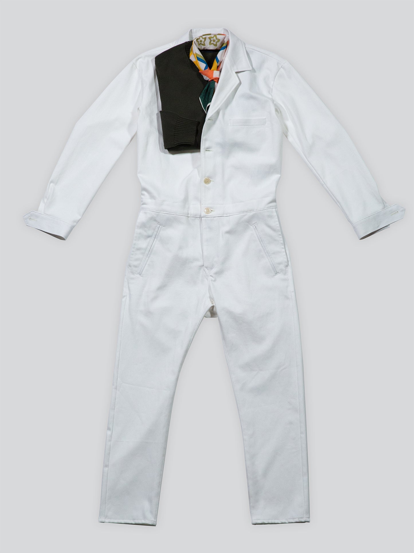 Work Jumpsuit (White)
