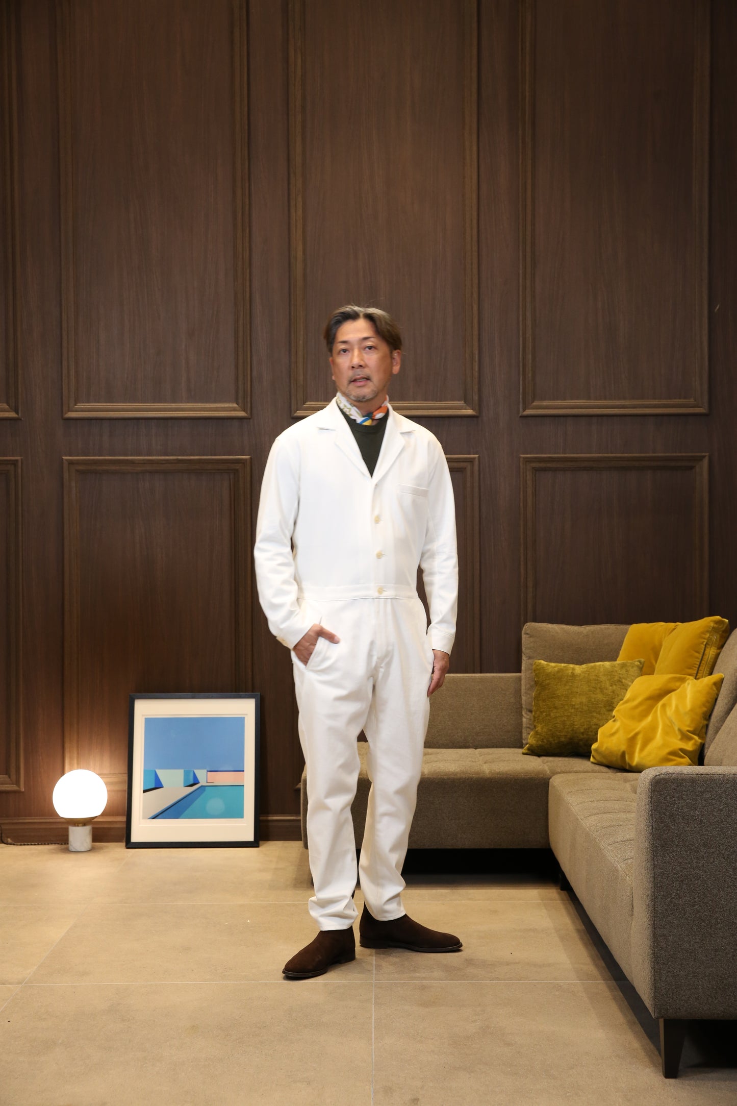 Work Jumpsuit (White)